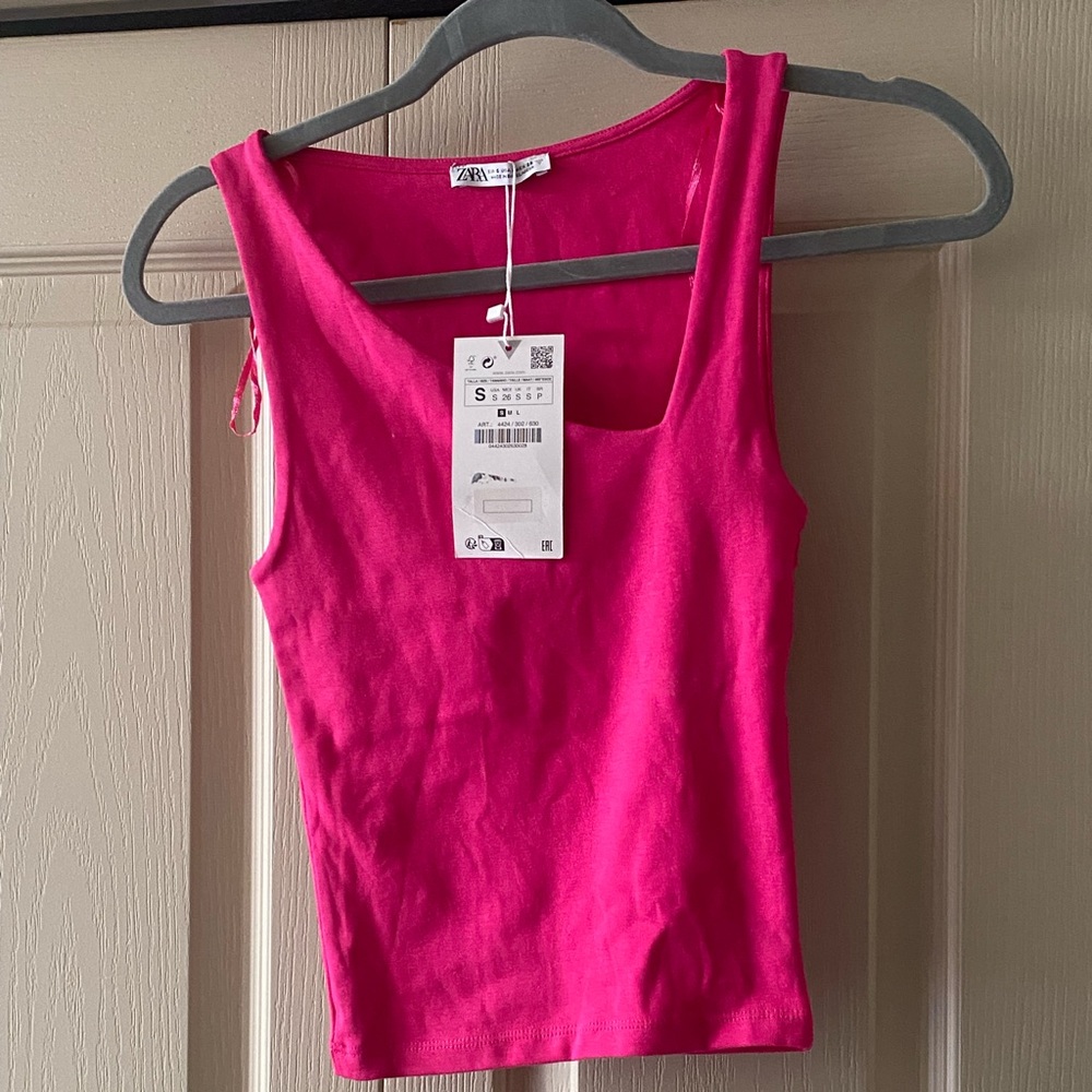 New Zara hot pink tank top!